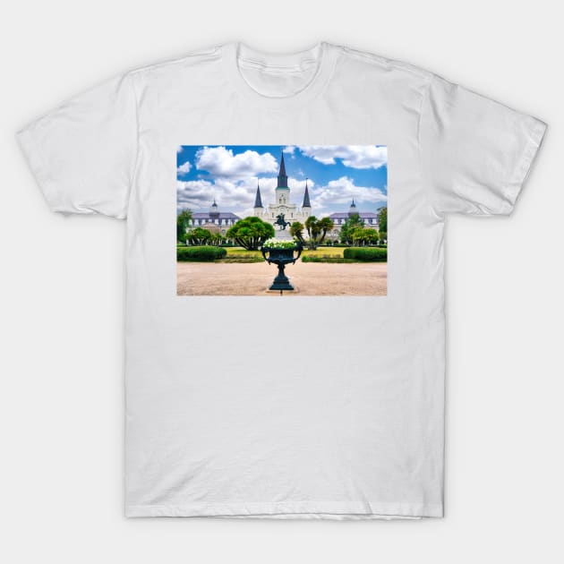 Jackson Square and the St. Louis Cathedral T-Shirt by jforno